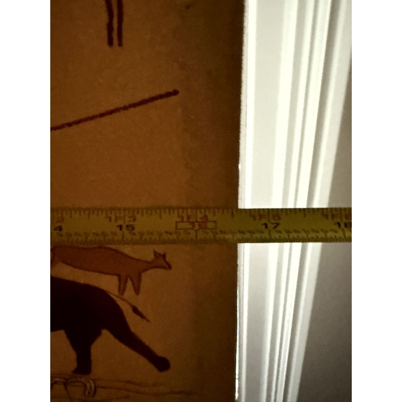 African Art Painting / Hanging signed EM Klimytys