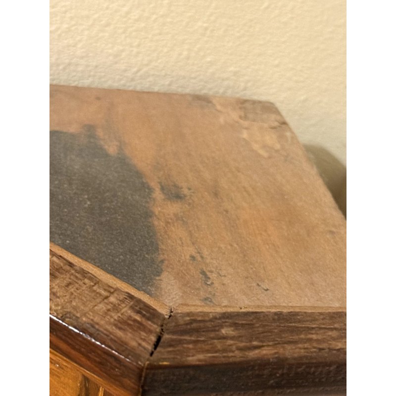 Antique Indian British Colonial Corner Cabinet