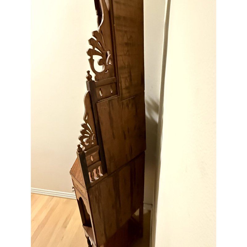 Antique Indian British Colonial Corner Cabinet