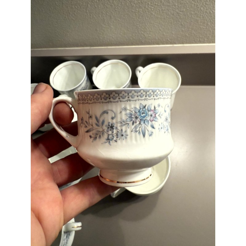 Hitkari Bone China Tea Set (cracked lid)