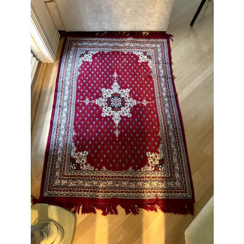 Vintage Hand Woven Wool Rug aprox 3x5
