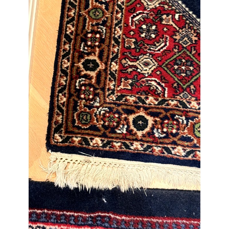 Vintage Hand Woven Wool Rug Runner approx 7x3