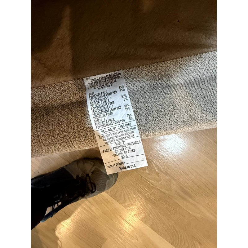 Upholstered Sectional Sofa by Pacific Furniture Industries