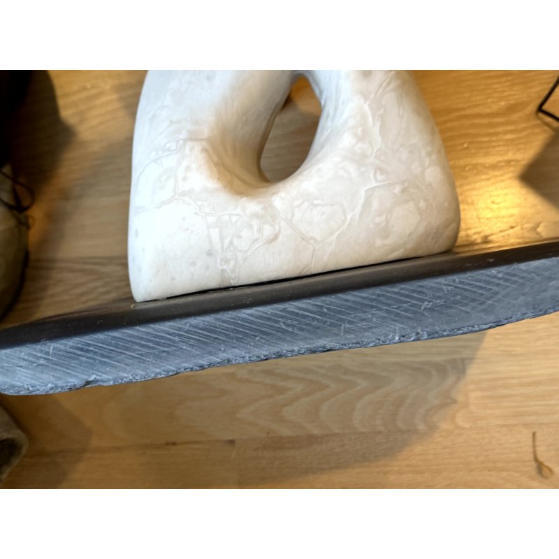 Abstract Stone Carving / Sculpture on Slate Base