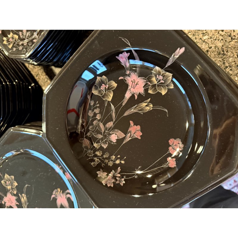 Mikasa Color Trend Ebony Meadow China Set Service for 12+