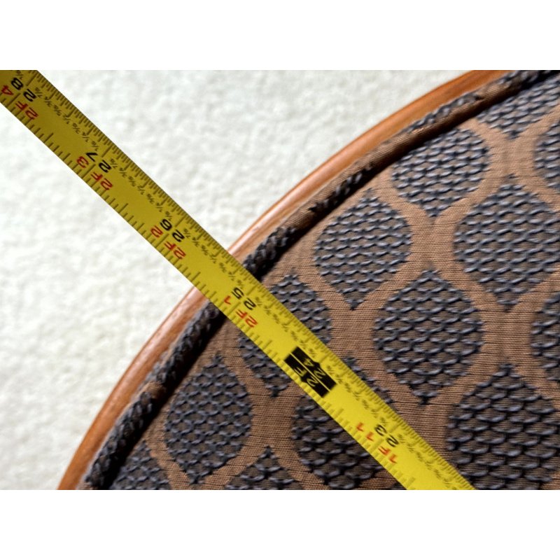 Antique Carved Wood Paloma Stool with Cushion