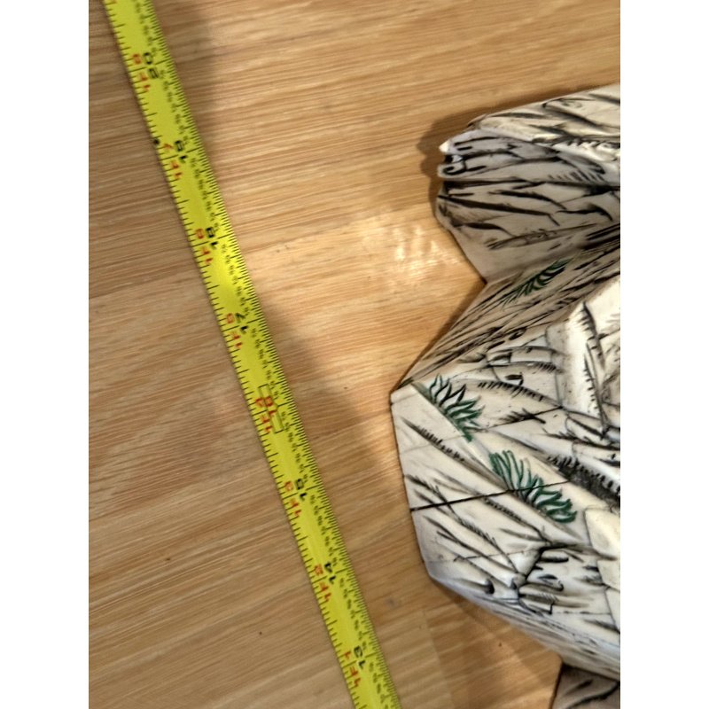 Bone Sculpture Warrior on Horse (needs some repair)