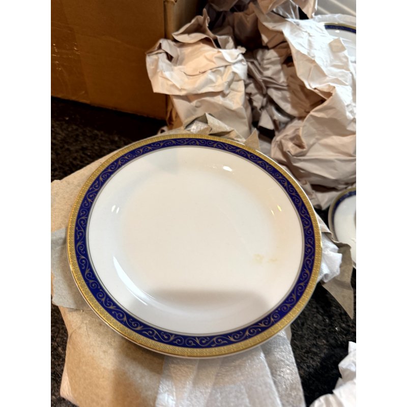 Joseph Sedgh Tableware Cobalt and White  China Set Large Service