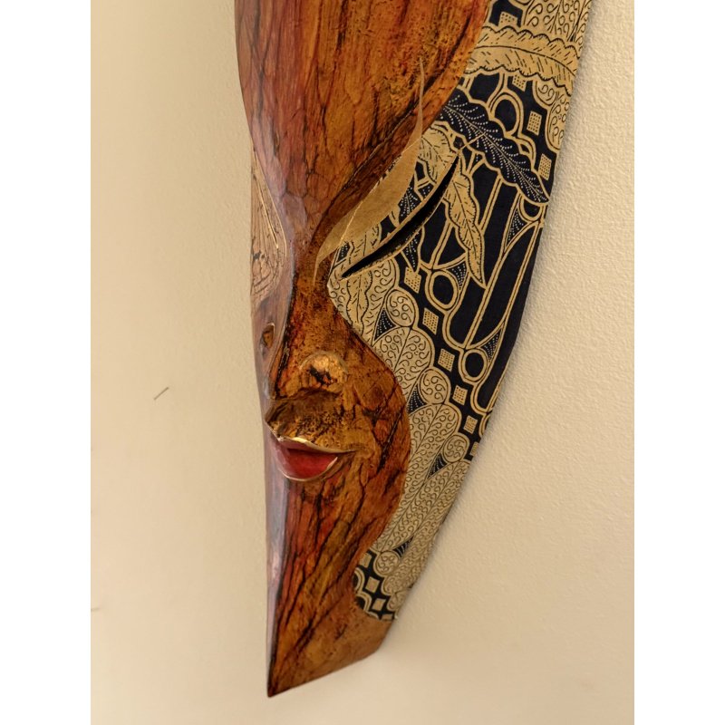 Large Wood Bali Tribal Mask