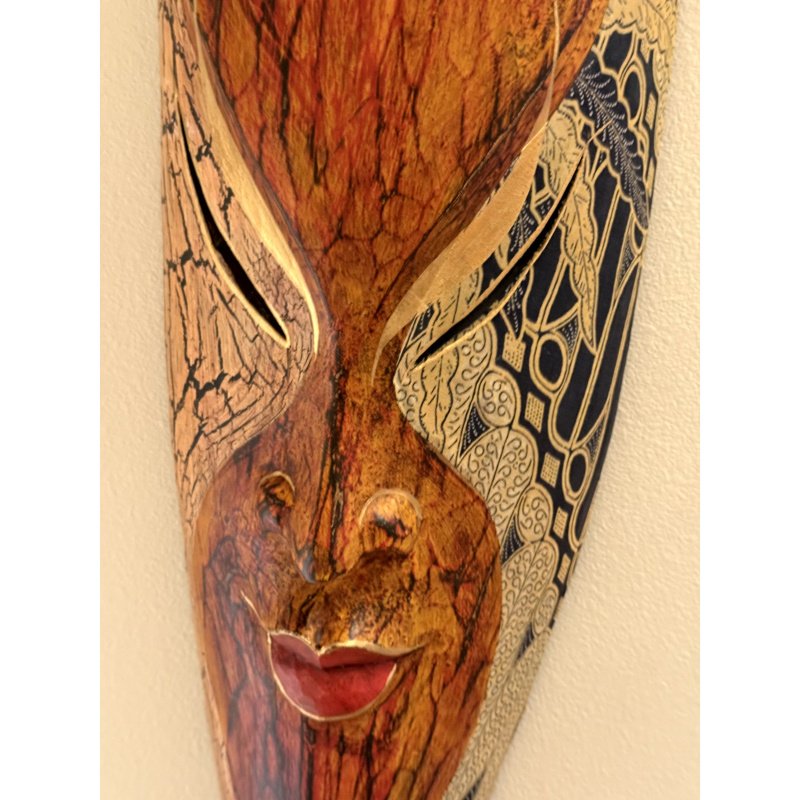 Large Wood Bali Tribal Mask