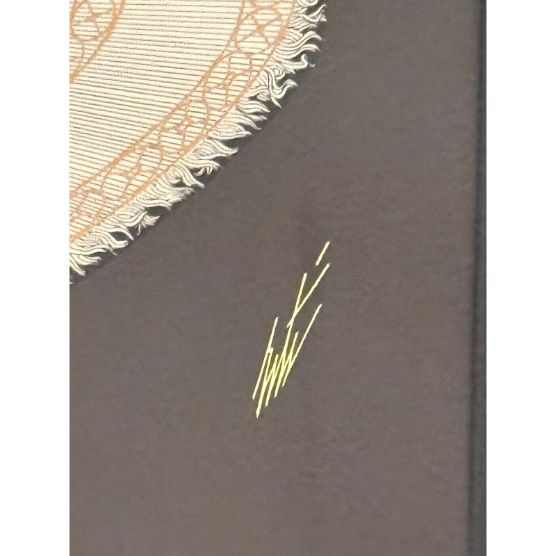 Erte Serigraph Winter in Paris with Foil Emboss Original 1990 - Nicely Framed