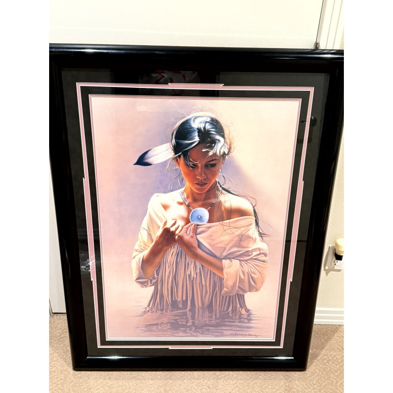 Lawrence Starkey Signed Print The Bath - Nicely Framed