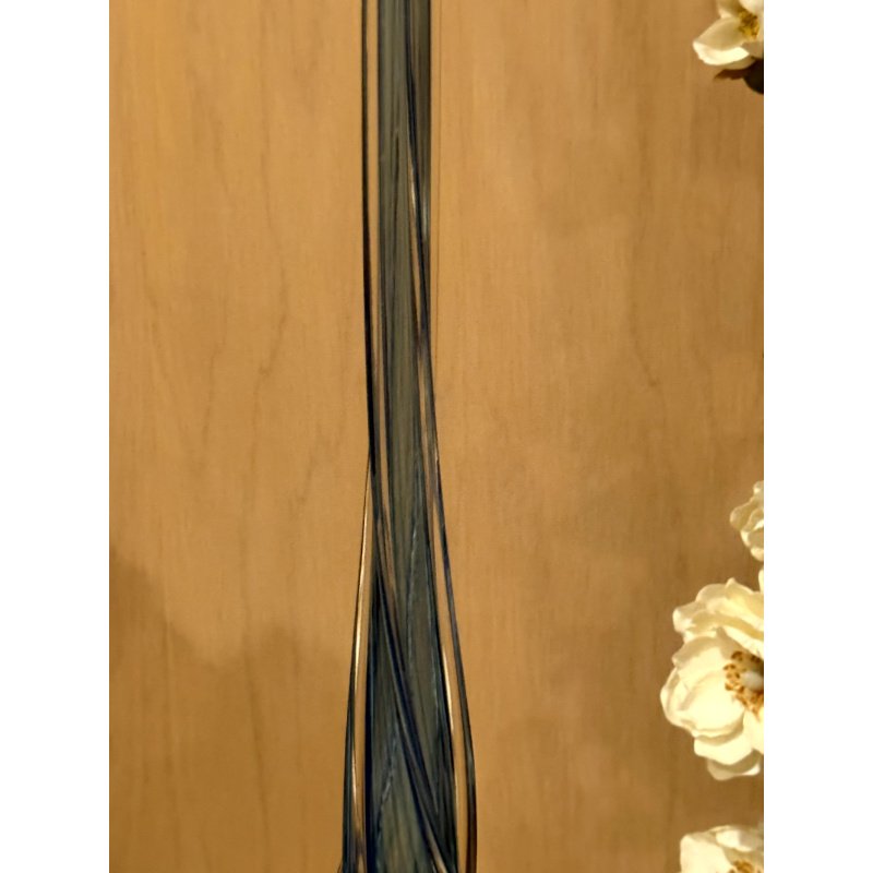 Giant Art Glass Swing Vase Signed