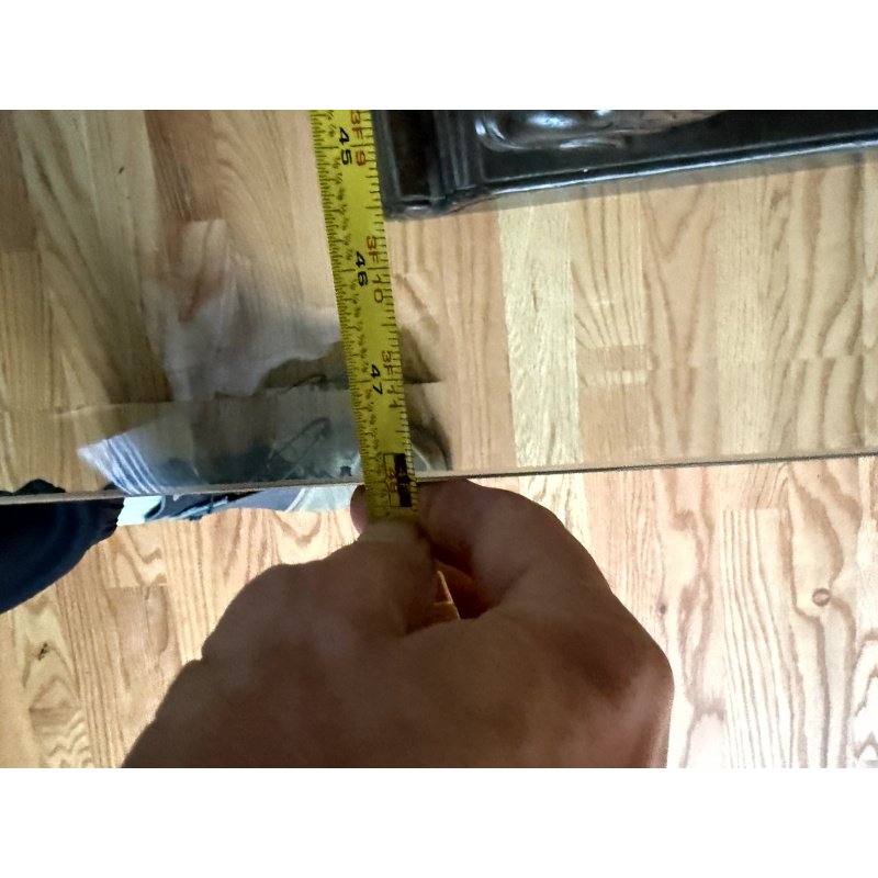 Indian Carved Wood Table Base turned into Glass Coffee Table