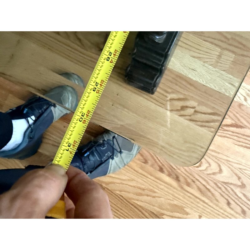 Indian Carved Wood Table Base turned into Glass Coffee Table