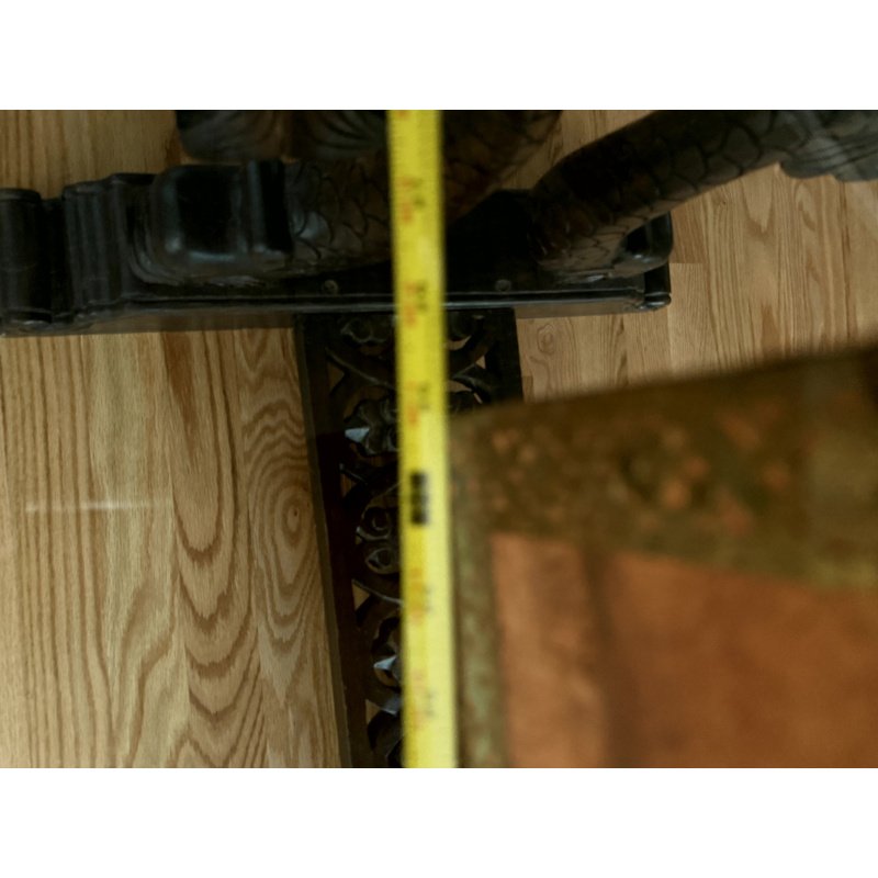 Indian Wood Storage Box with Metal Banding