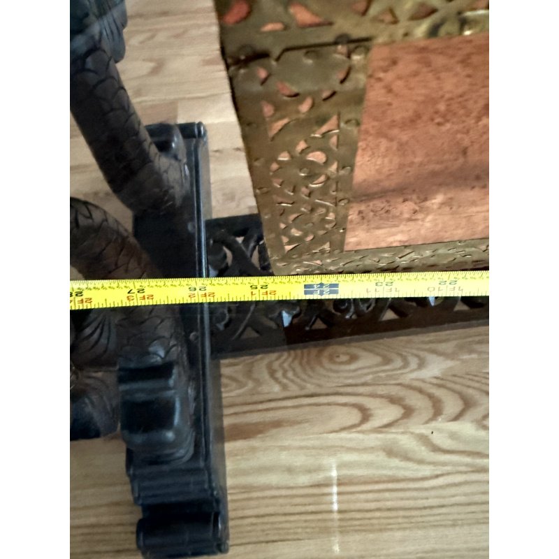 Indian Wood Storage Box with Metal Banding