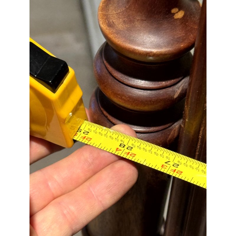 Antique Carved Wood Cheval Floor Standing Mirror