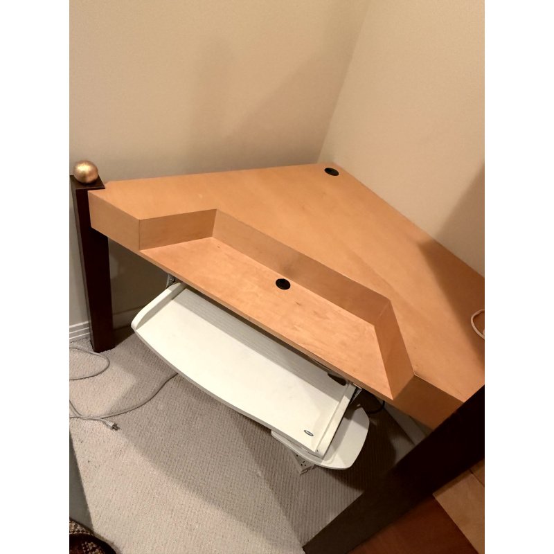 Custom Made Wood Cabinet and Desk in Tennis Theme