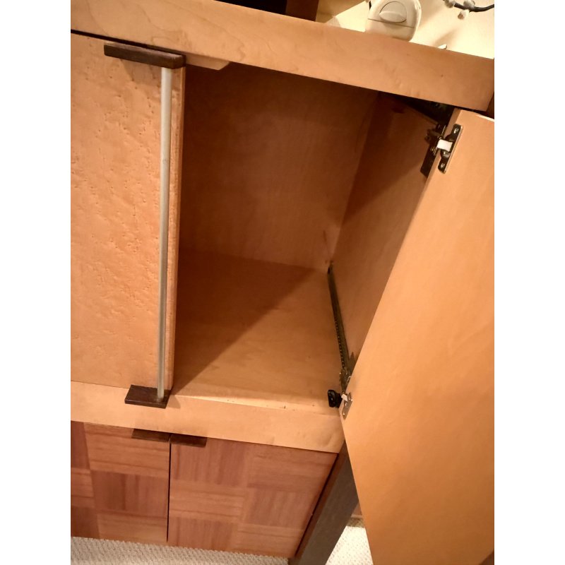 Custom Made Wood Cabinet and Desk in Tennis Theme