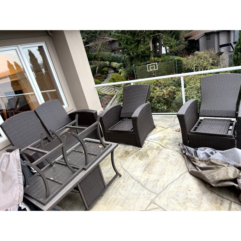 Mission Hills Synthetic Rattan Patio Furniture Set