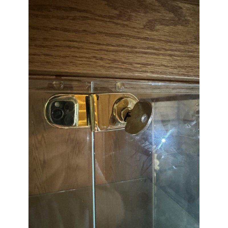 Custom Made Solid Oak Display Cabinet (4 Available)