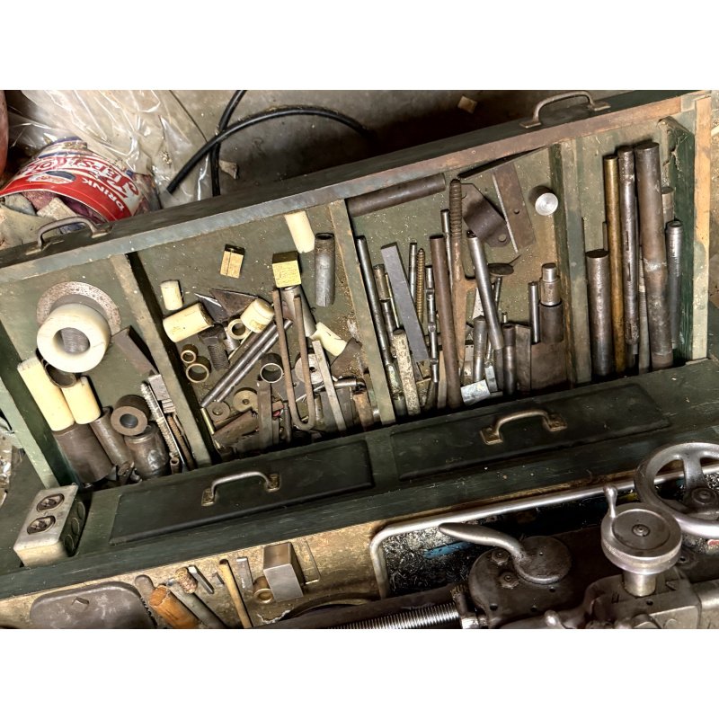 South Bend 415 9" Workshop Lathe Model C with extensive tooling