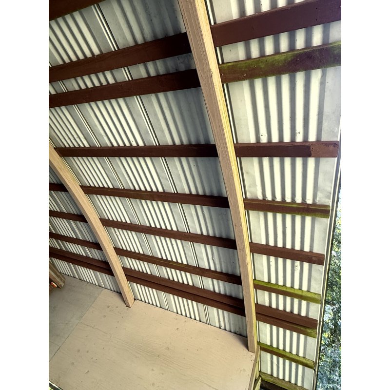 32' Car Port RV Storage Wood Structure Metal Roof