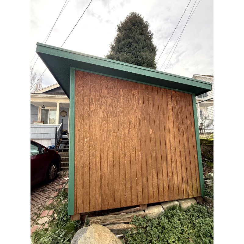 82.20 ft² Storage Shed Cabin, Wired, Sink + Plumbing Hookup, Hot Water Heater, Electric Space Heater, Wood Utility Shed