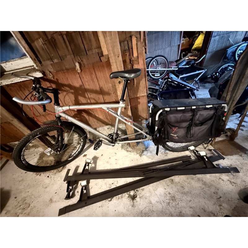 Xtracycle Free Radical Cargo Bike with Long Tail Frame Extension For Cargo, Specialized Cargo Bicycle