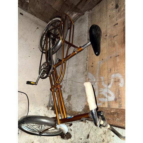 Vintage Gold Sears ToteCycle Collapsible Bicycle
