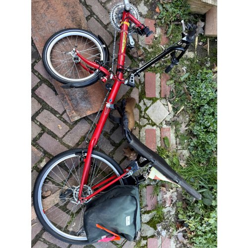Black Friday Recumbent Folding Bicycle, Travel Touring Bike