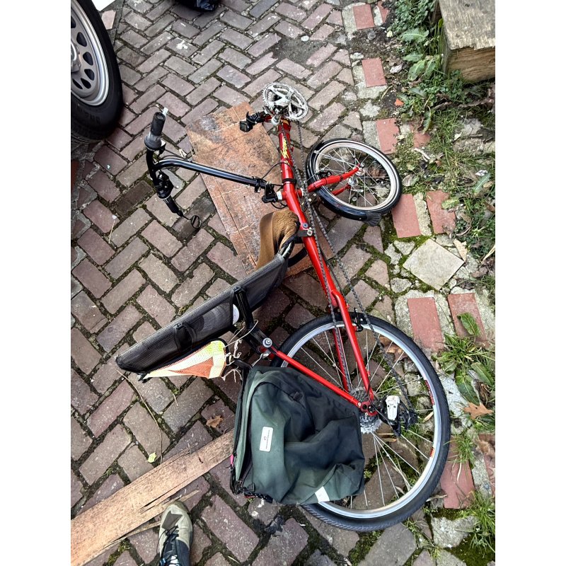 Black Friday Recumbent Folding Bicycle, Travel Touring Bike