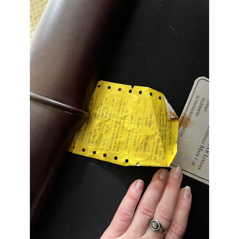 67.5” Genuine Italian Leather Sofa Montebello Collections with Lucca Merlot / Brown Leather