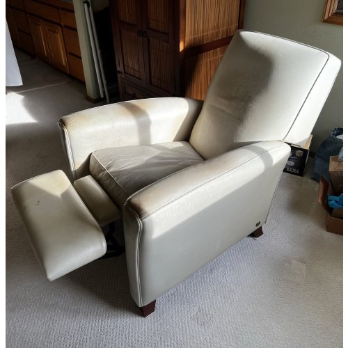 American Leather Recliner Chair with Cover