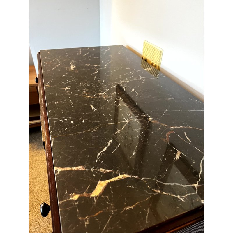 Thomas O’Brien Collection for Hickory Chair Marble Top Endicott Chest, 5-Drawer Dresser