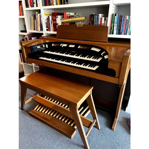 Vintage Conn Theatre Organ Horseshoe Console With Bench and Pedalboard