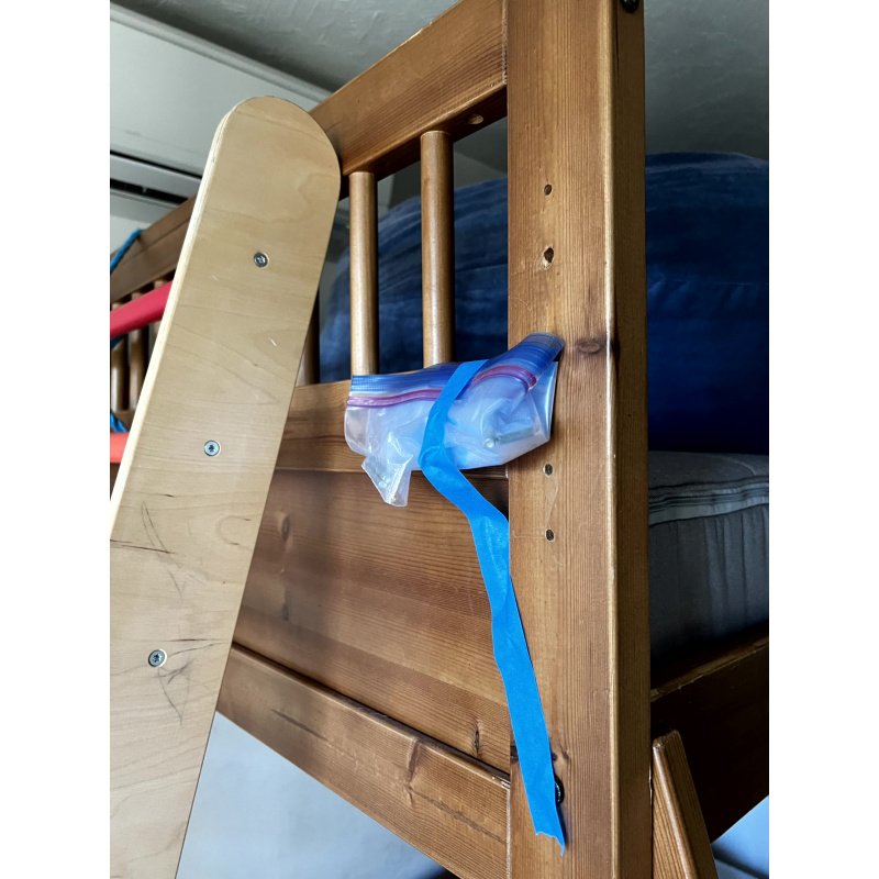 Ikea STORA Loft Bed Frame Full Size + Mattress, Ready To Sleep Set Up